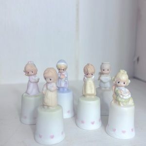 Precious Moments Sew Dear Mother Thimbles 1985